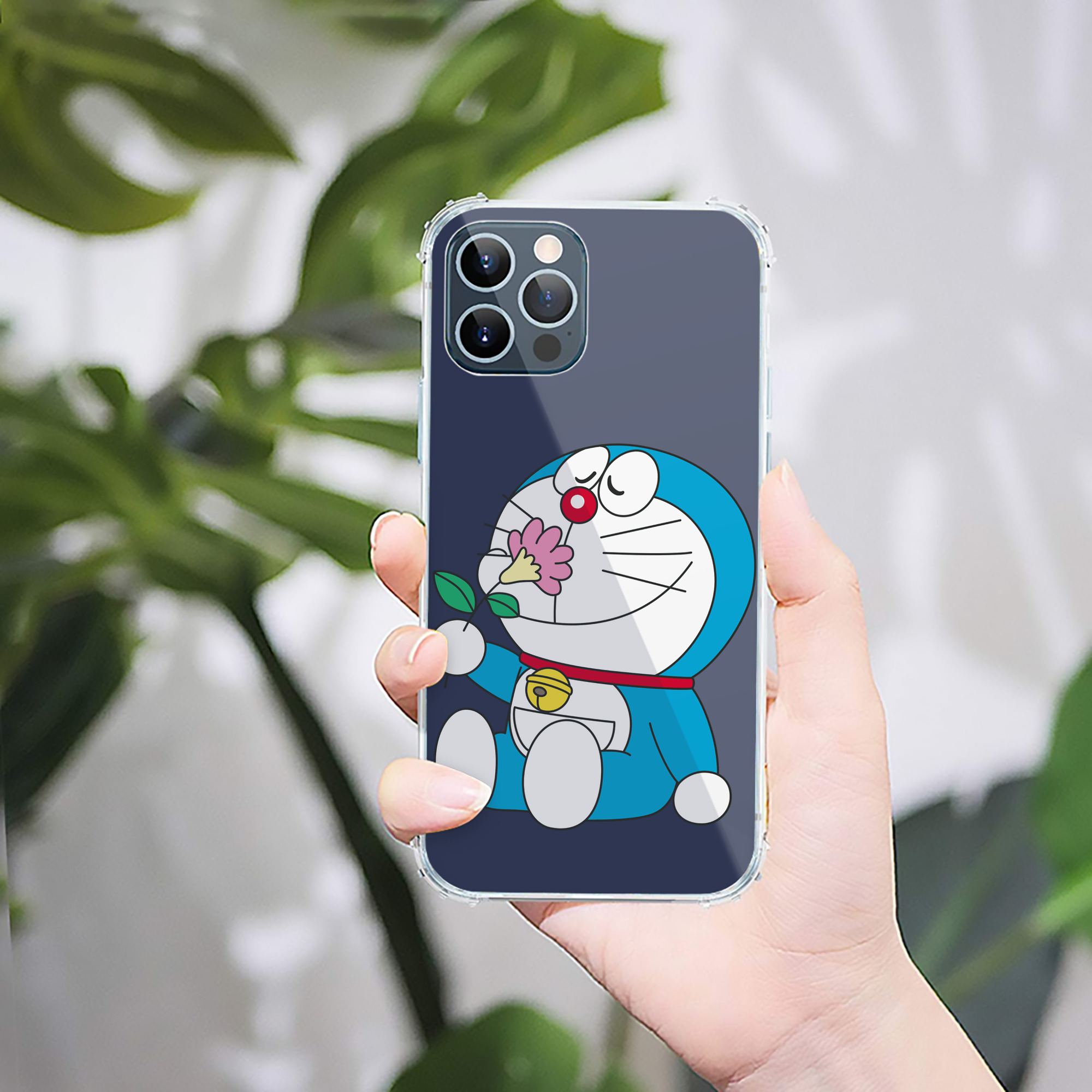 （画像用） ドラえもん Doraemon 【iPhone 12シリーズ対応】透明スマホケース（クリアソフトケース）